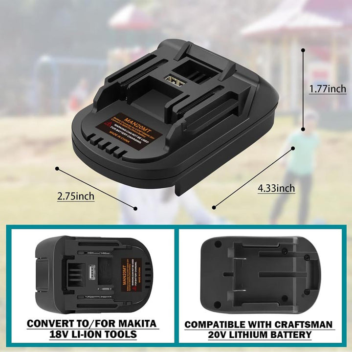Craftsman 20V to Makita 18V Battery Adapter | Powuse