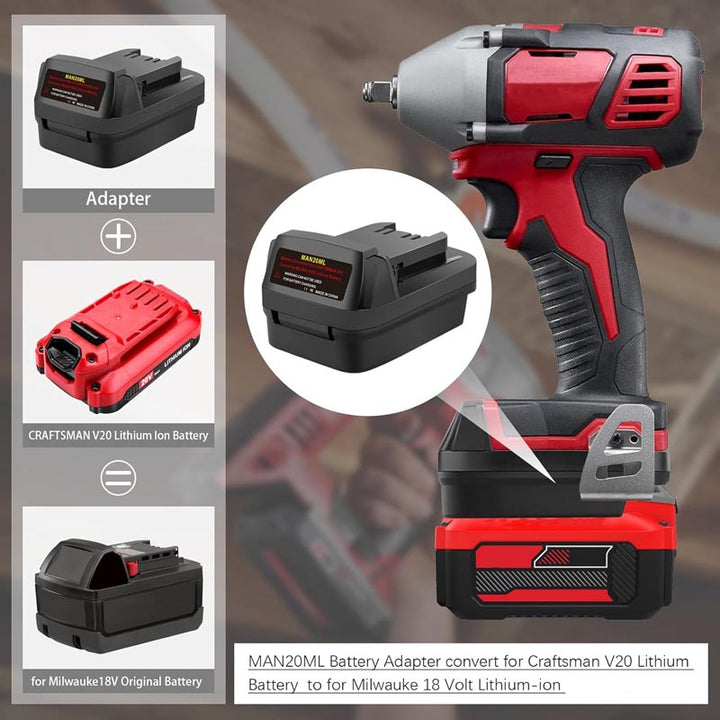 Craftsman 20V to Milwaukee 18V Battery Adapter | Powuse