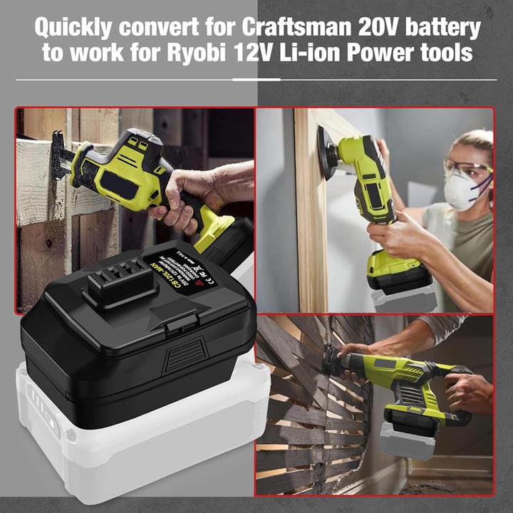 Craftsman 20V to Ryobi 12V Battery Adapter | Powuse