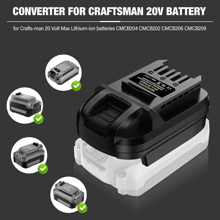 Craftsman 20V to SKIL 20V Battery Adapter | Powuse
