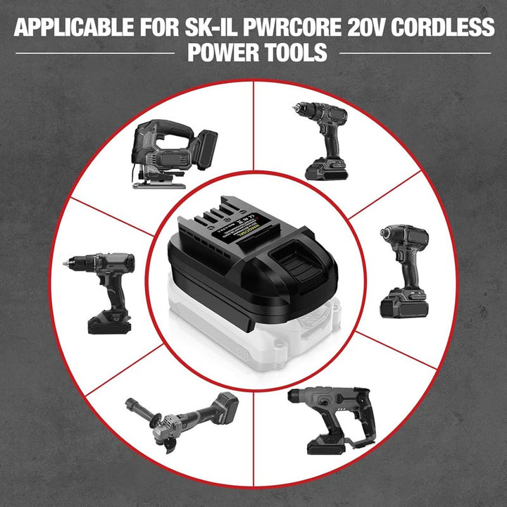 Craftsman 20V to SKIL 20V Battery Adapter | Powuse