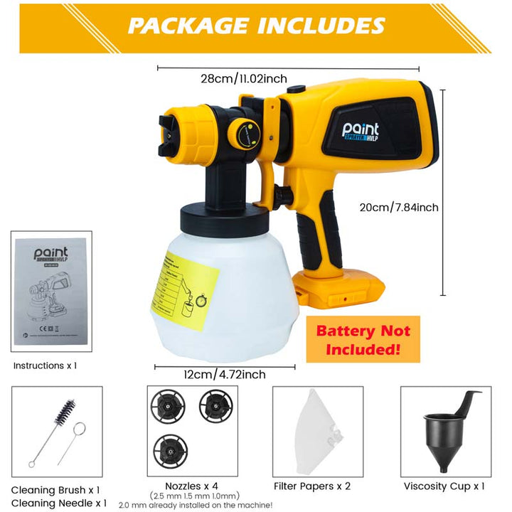 DEWALT 20V MAX Li-ion Battery Cordless Paint Sprayer HVLP | Powuse