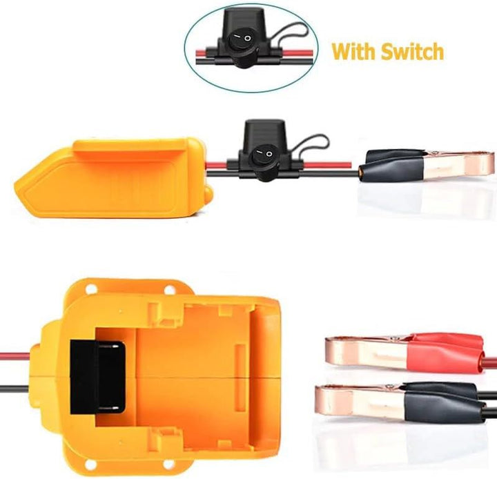 DeWalt 20V Battery Car Jumper Cables Adapter | Powuse