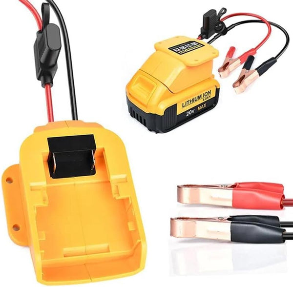 DeWalt 20V Battery Car Jumper Cables Adapter | Powuse