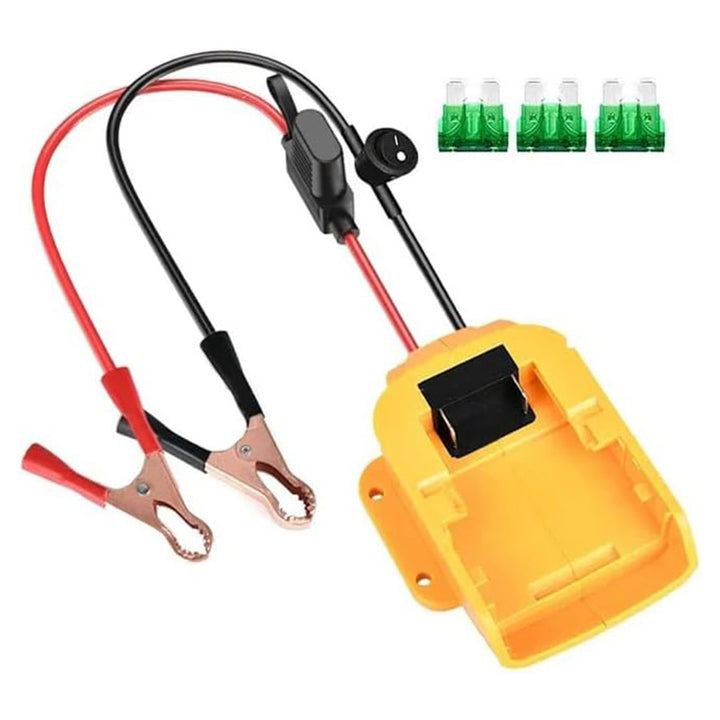 DeWalt 20V Battery Car Jumper Cables Adapter | Powuse