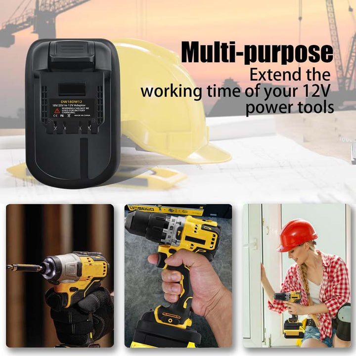 TAIRDA Battery Adapter Compatible for Dewalt 20v max Battery to Fit for TAIRDA Battery Adapter Compatible for Dewalt 20v max Battery to Fit for