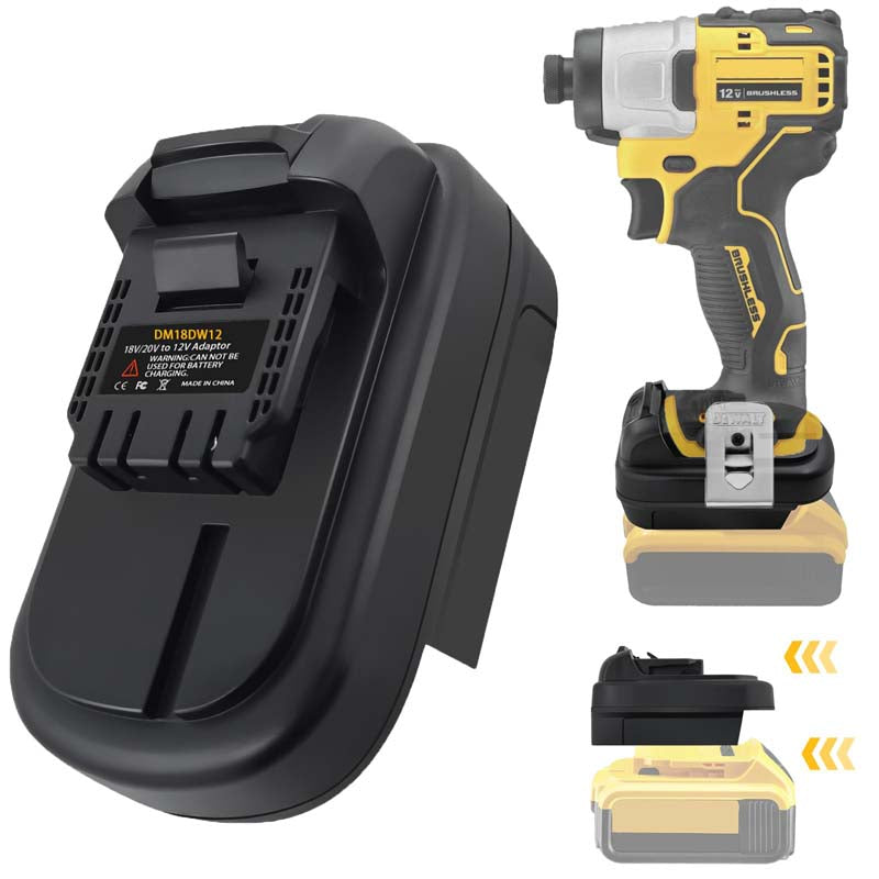 Dewalt 20v battery on 12v online tool