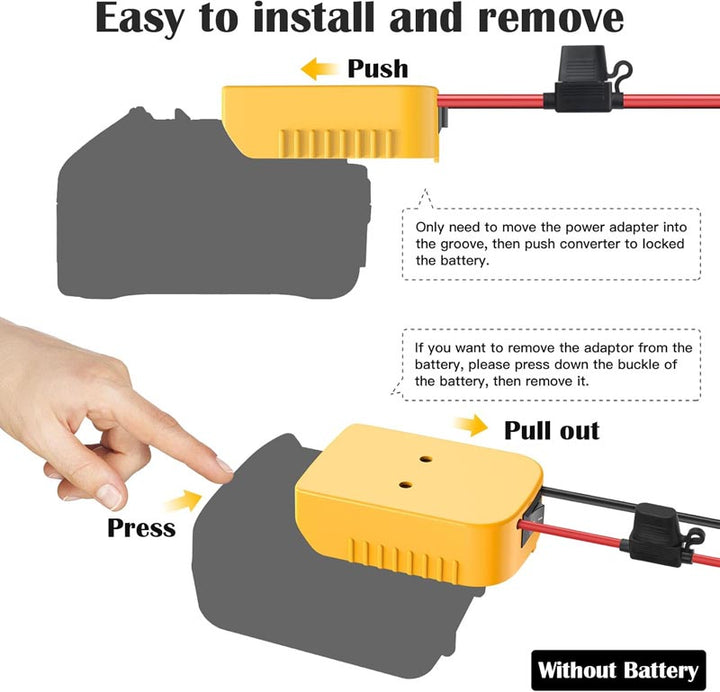 DeWalt 20V to 12V Step-Down Converter DC 12V 15A 180W | Powuse