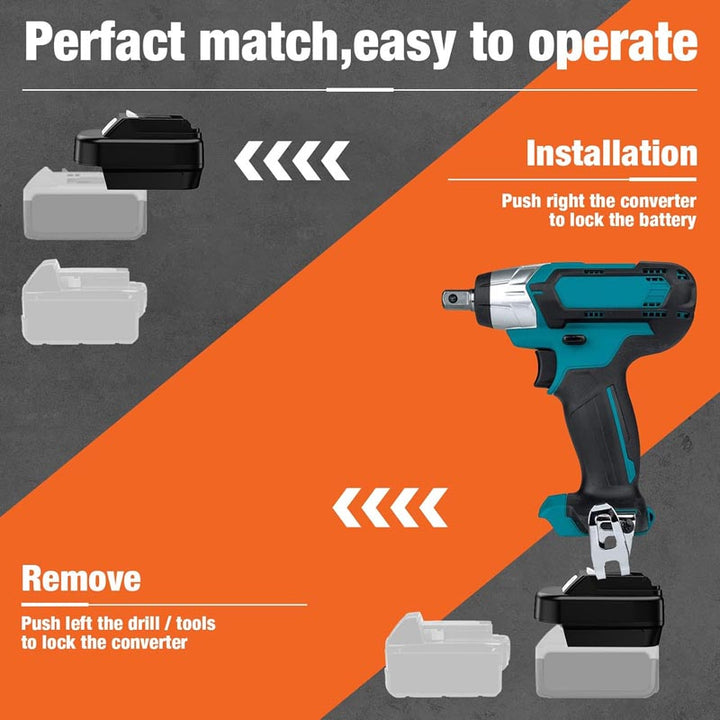 2-in-1 DeWalt 20V/Milwaukee M18 to Makita CXT 12V Battery Adapter | Powuse