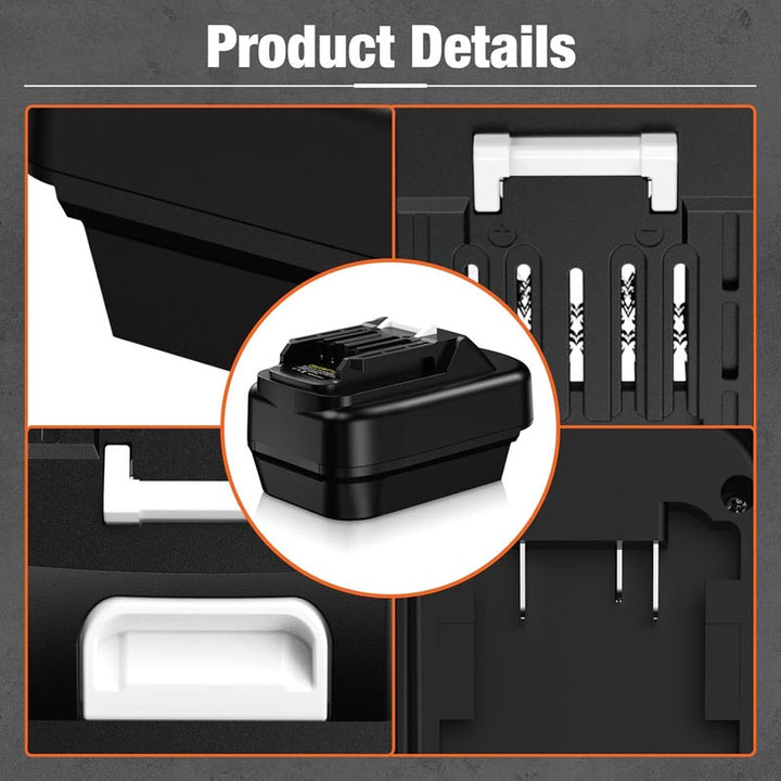 2-in-1 DeWalt 20V/Milwaukee M18 to Makita CXT 12V Battery Adapter | Powuse