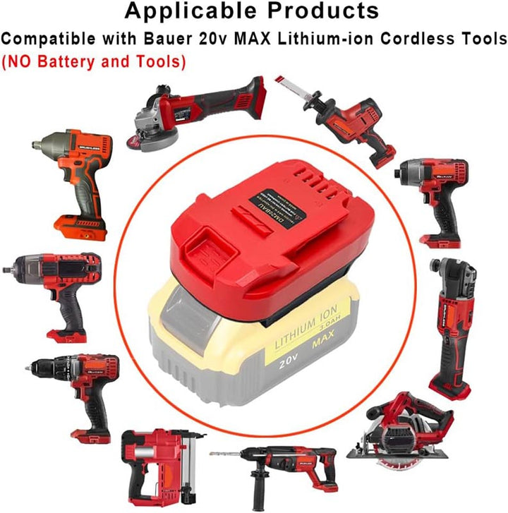 2-in-1 Milwaukee/DeWalt to Bauer Battery Adapter | Powuse