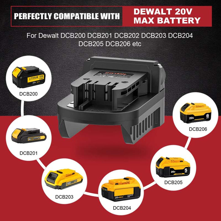 DeWalt 20V to Milwaukee 18V Battery Adapter | Powuse