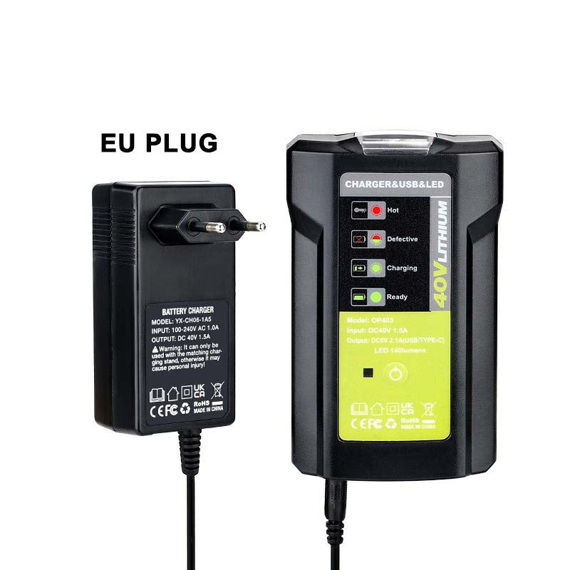 20V Lithium Ion Battery Charger USA, aus, and EU EU Charger