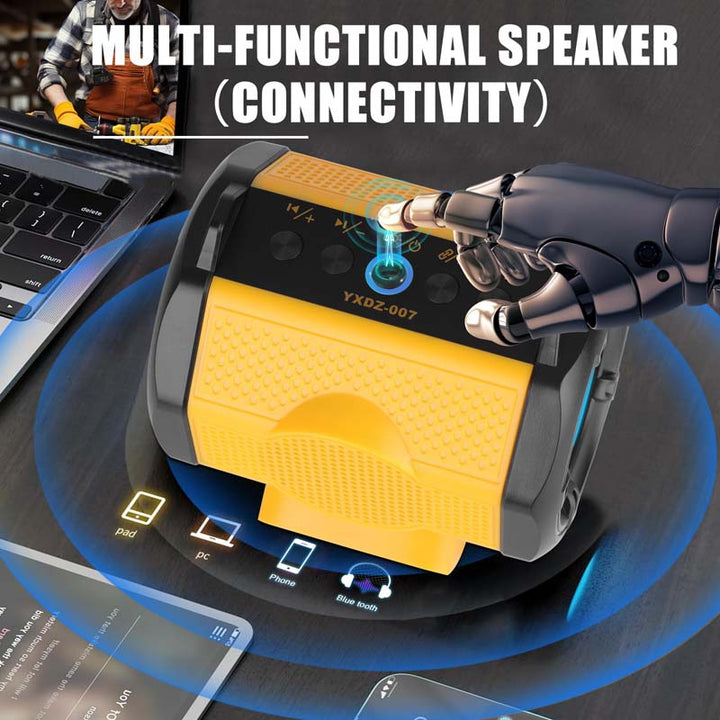 HIFI Portable Bluetooth Speaker Powerd by Dewalt XR 20V Battery | Powuse