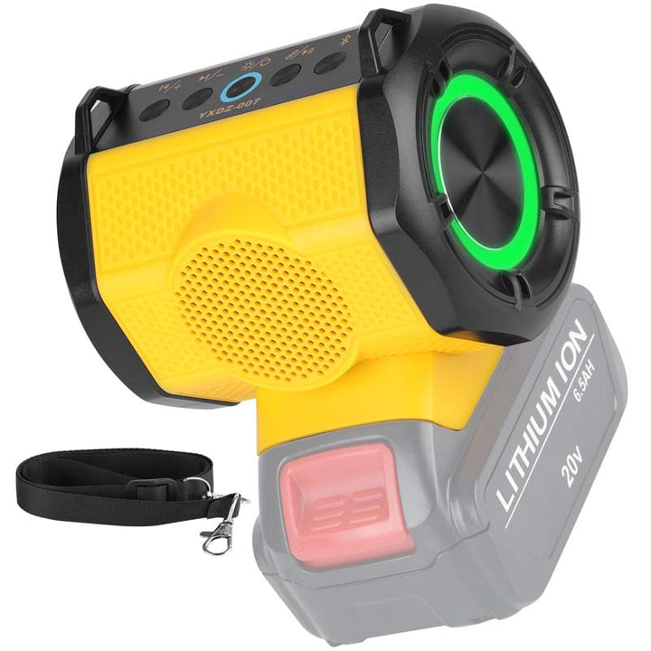 HIFI Portable Bluetooth Speaker Powerd by Dewalt XR 20V Battery | Powuse