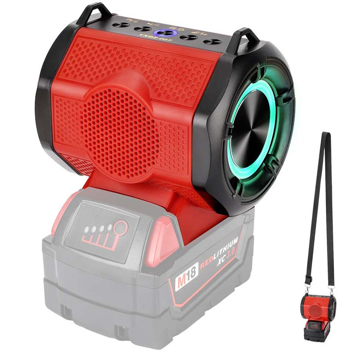 HIFI Portable Bluetooth Speaker Powerd by Milwaukee M18 18V Battery | Powuse