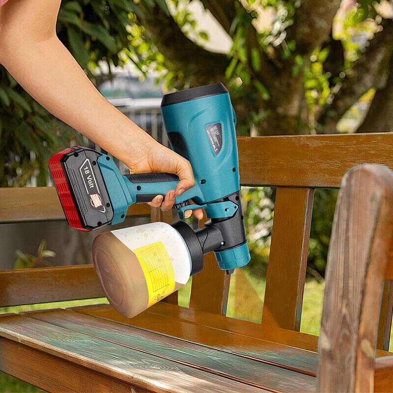 Handheld Cordless HVLP Paint Sprayer Powered by Bosch Battery - Powuse