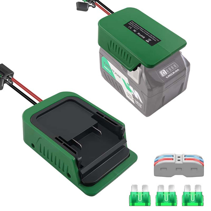 Hitachi/Hikoki 18V/36V Battery Power Wheels Adapter with Switch & Fuse | Powuse