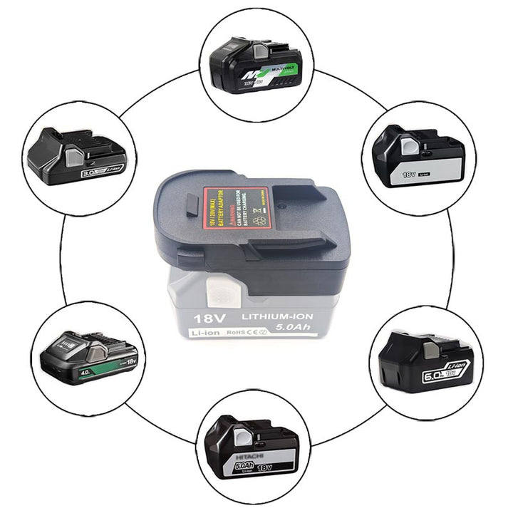 Hitachi/Hikoki/Metabo HPT 18V to AEG/RIDGID 18V Battery Adapter | Powuse
