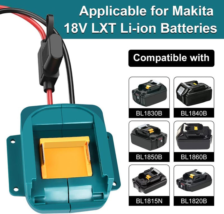peg perego power wheels charger Makita 18V Battery Power Wheel Adapter for Peg-Perego 12V Ride-on Toys