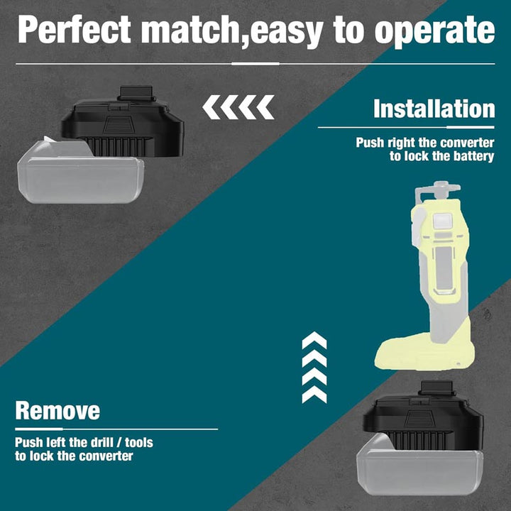Makita 18V to Ryobi 12V Battery Adapter | Powuse