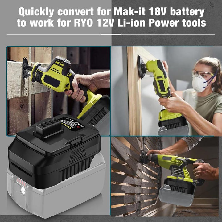 Makita 18V to Ryobi 12V Battery Adapter | Powuse