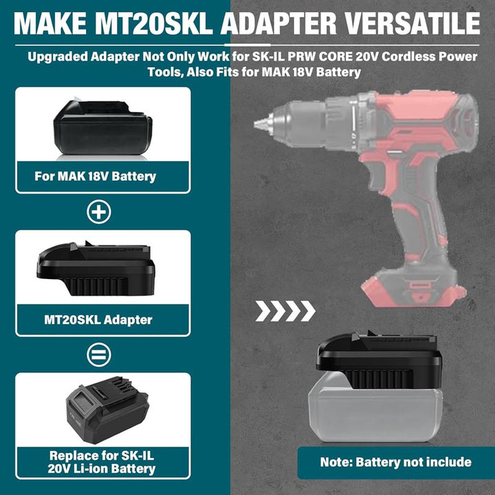 Makita 18V to SKIL 20V Battery Adapter | Powuse