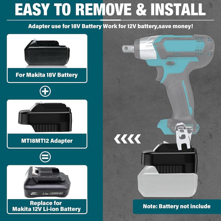 Makita LXT 18V to Makita CXT 12V Battery Adapter | Powuse