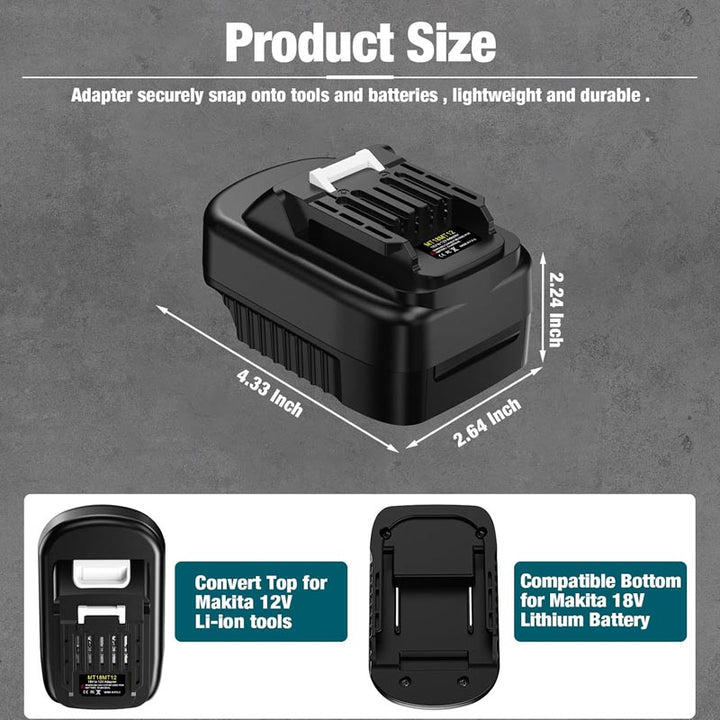 Makita LXT 18V to Makita CXT 12V Battery Adapter | Powuse