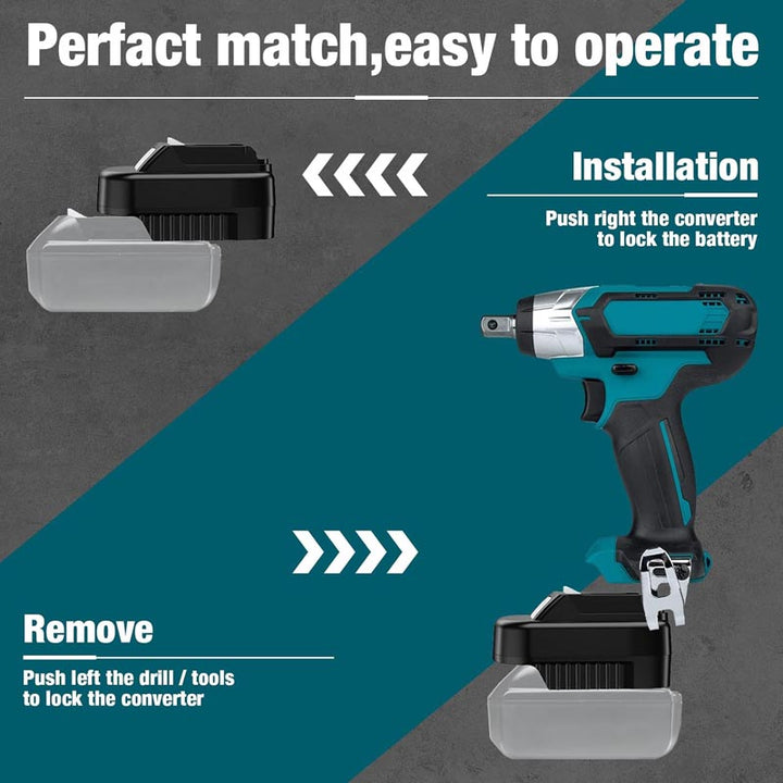 Makita LXT 18V to Makita CXT 12V Battery Adapter | Powuse
