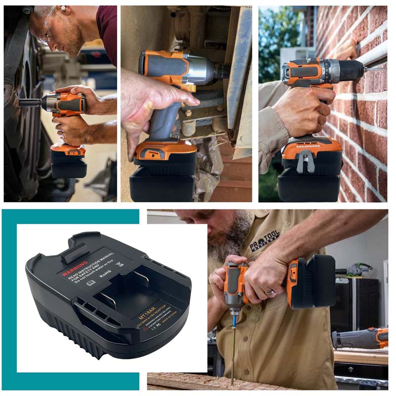 thumbnail image 2 of 1PCS Adapter For Makita 18V LXT Battery To Power For AEG & RIDGID 18V Type Tools 2 of 5