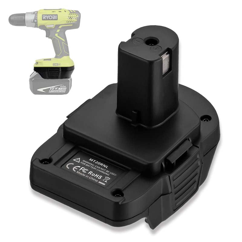 Battery Adapter - Convert Makita 18V Li-Ion Battery (BL1860, BL1850, BL1830) To Fit Ryobi 18V Tools (MT20RNL)