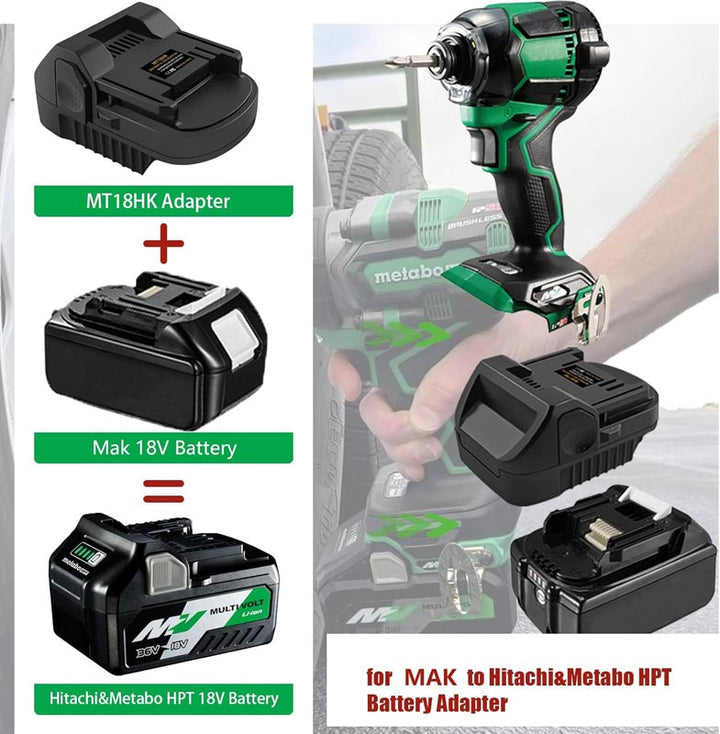 Makita 18V to Hitachi/Hikoki/Metabo HPT 18V Battery Adapter | Powuse