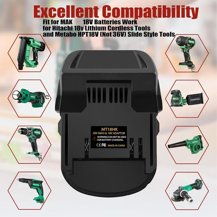 Makita 18V to Hitachi/Hikoki/Metabo HPT 18V Battery Adapter | Powuse