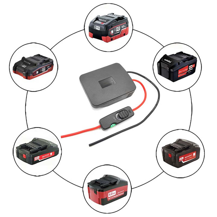 Metabo 18V Battery Power Wheels Adapter with Switch | Powuse