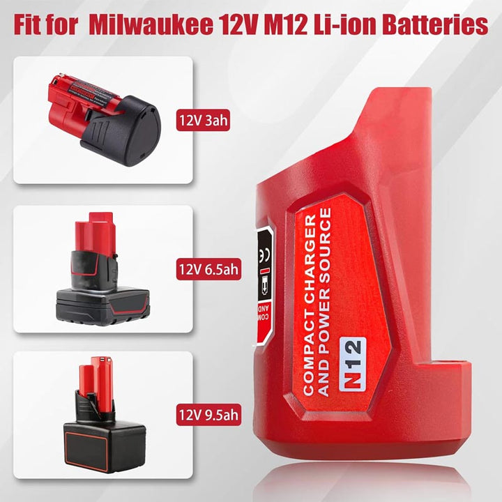 Milwaukee 12V Heated Jacket Power Source Charger Adapter | Powuse