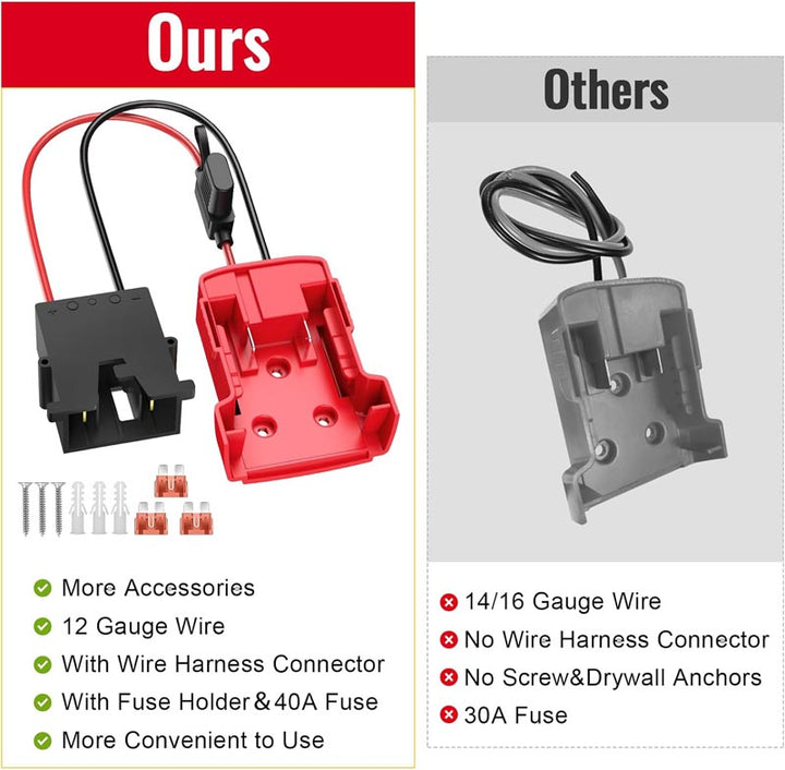 Milwaukee 18V Battery Power Wheel Adapter for Fisher-Price 12V Ride-on Toys | Powuse