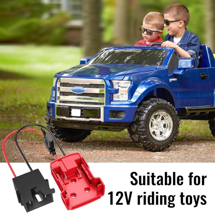 Milwaukee 18V Battery Power Wheel Adapter for Fisher-Price 12V Ride-on Toys | Powuse