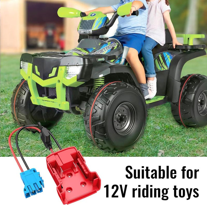 peg perego milwaukee adapter Milwaukee 18V Battery Power Wheel Adapter for Peg-Perego 12V Ride-on Toys