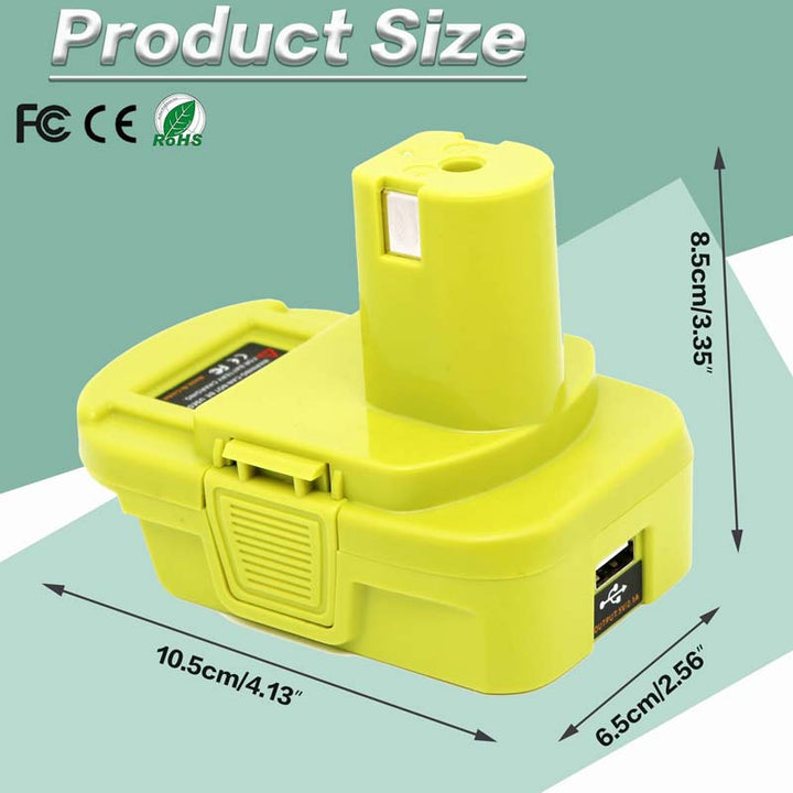 2-in-1 Milwaukee/DeWalt to Ryobi Battery Adapter | Powuse