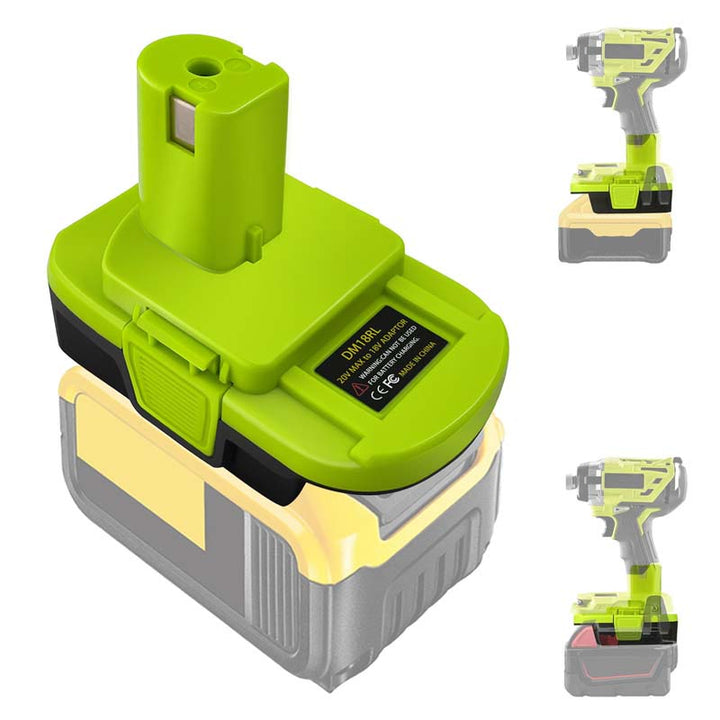 2-in-1 Milwaukee/DeWalt to Ryobi Battery Adapter | Powuse