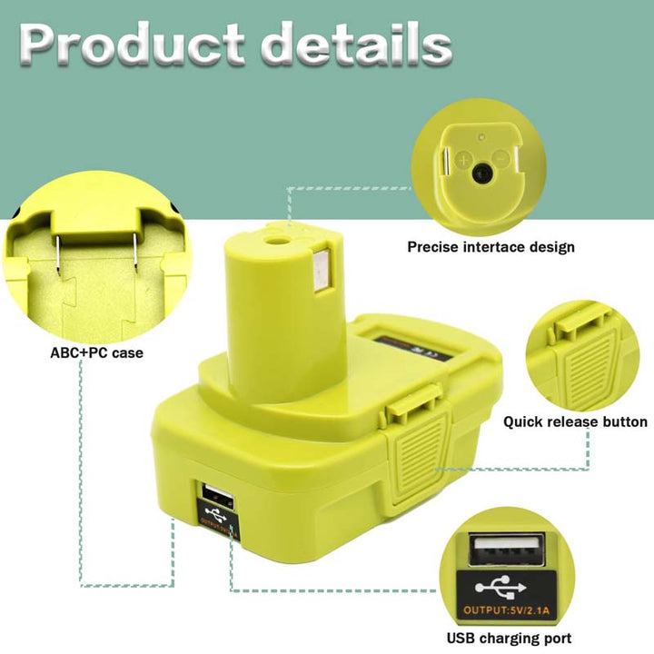 2-in-1 Milwaukee/DeWalt to Ryobi Battery Adapter | Powuse