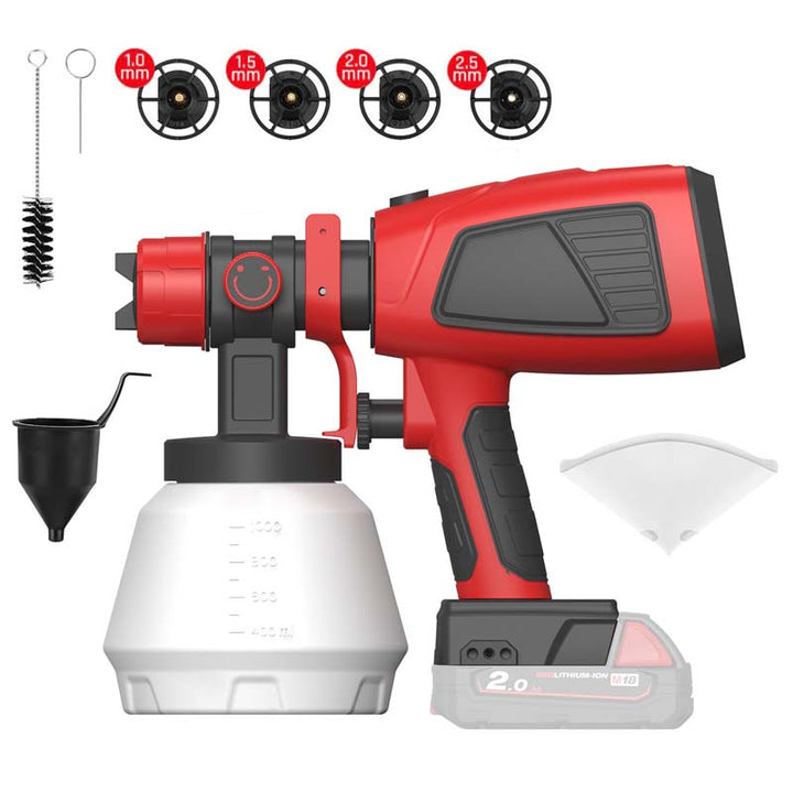 Milwaukee M18 18V Battery Cordless Paint Sprayer HVLP | Powuse