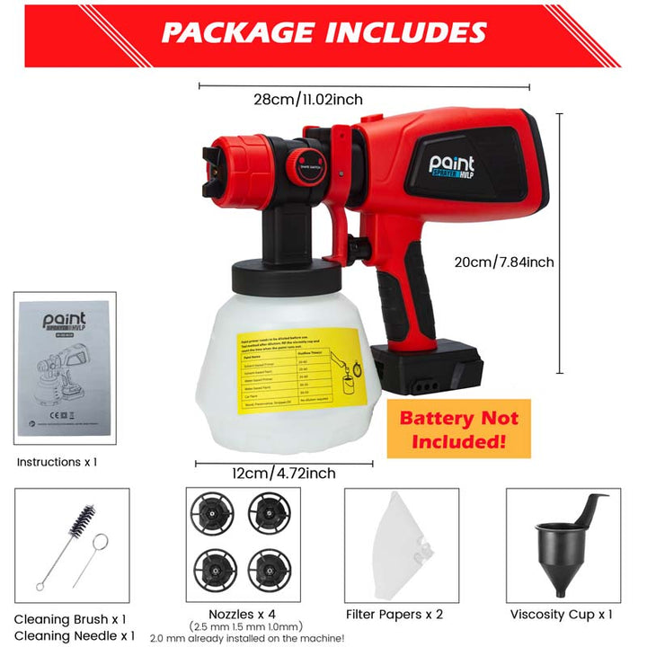 Milwaukee M18 18V Battery Cordless Paint Sprayer HVLP | Powuse