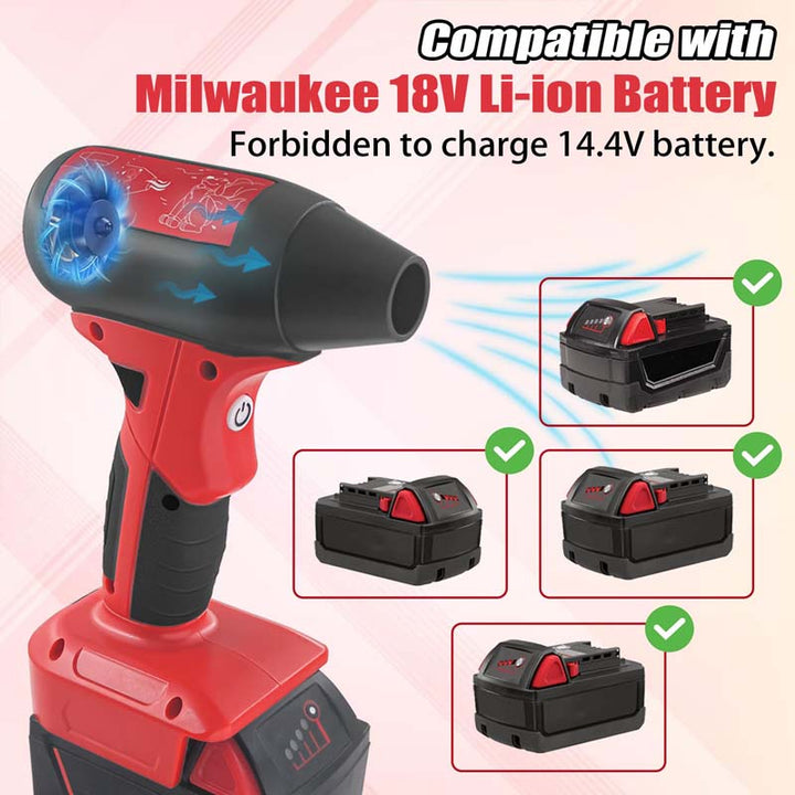 Milwaukee M18 18V Battery Powered Air Duster Mini Jet Fan Leaf Blower | Powuse