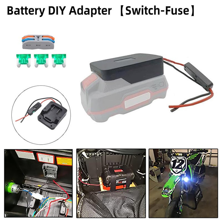 Parkside 20V Battery Power Wheels Adapter with Switch | Powuse