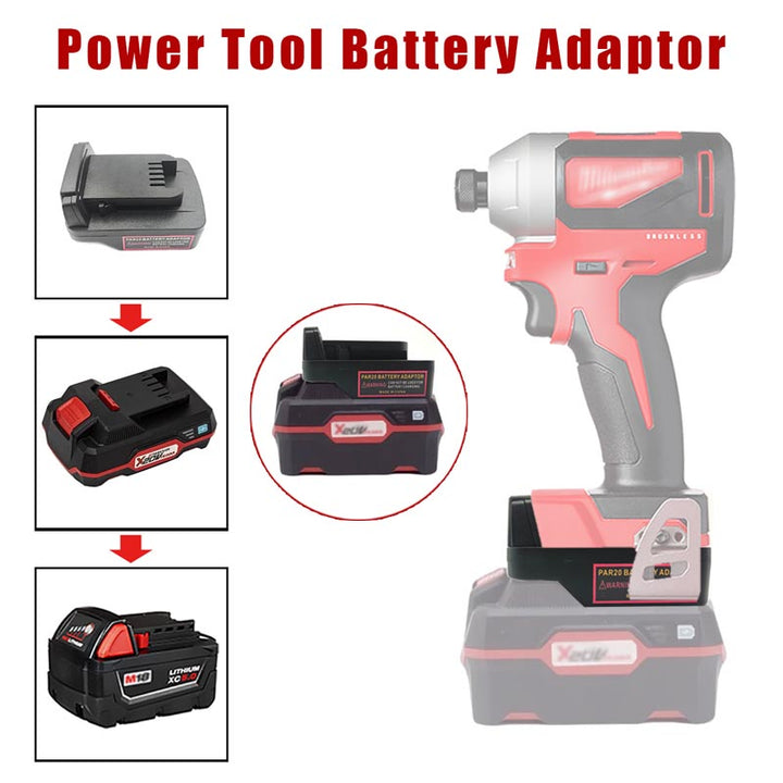 Parkside 20V to Milwaukee 18V Battery Adapter | Powuse