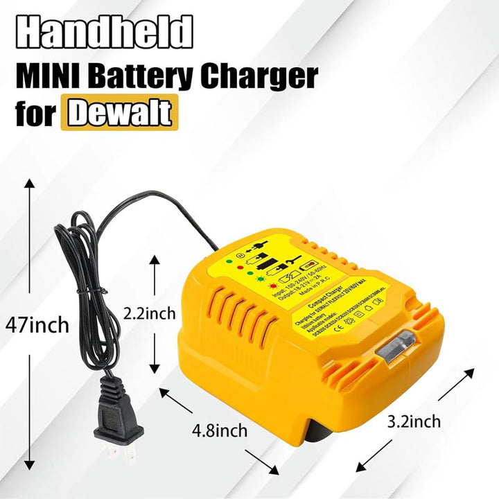 Portable Mini Charger for Dewalt 18V/20V Battery Charger | Powuse