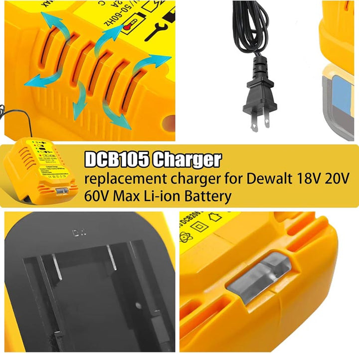 Portable Mini Charger for Dewalt 18V/20V Battery Charger | Powuse