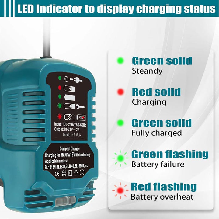 Portable Mini Charger for Makita 18V Battery Charger | Powuse